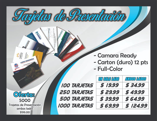 TARJETAS DE PRESENTACIÓN